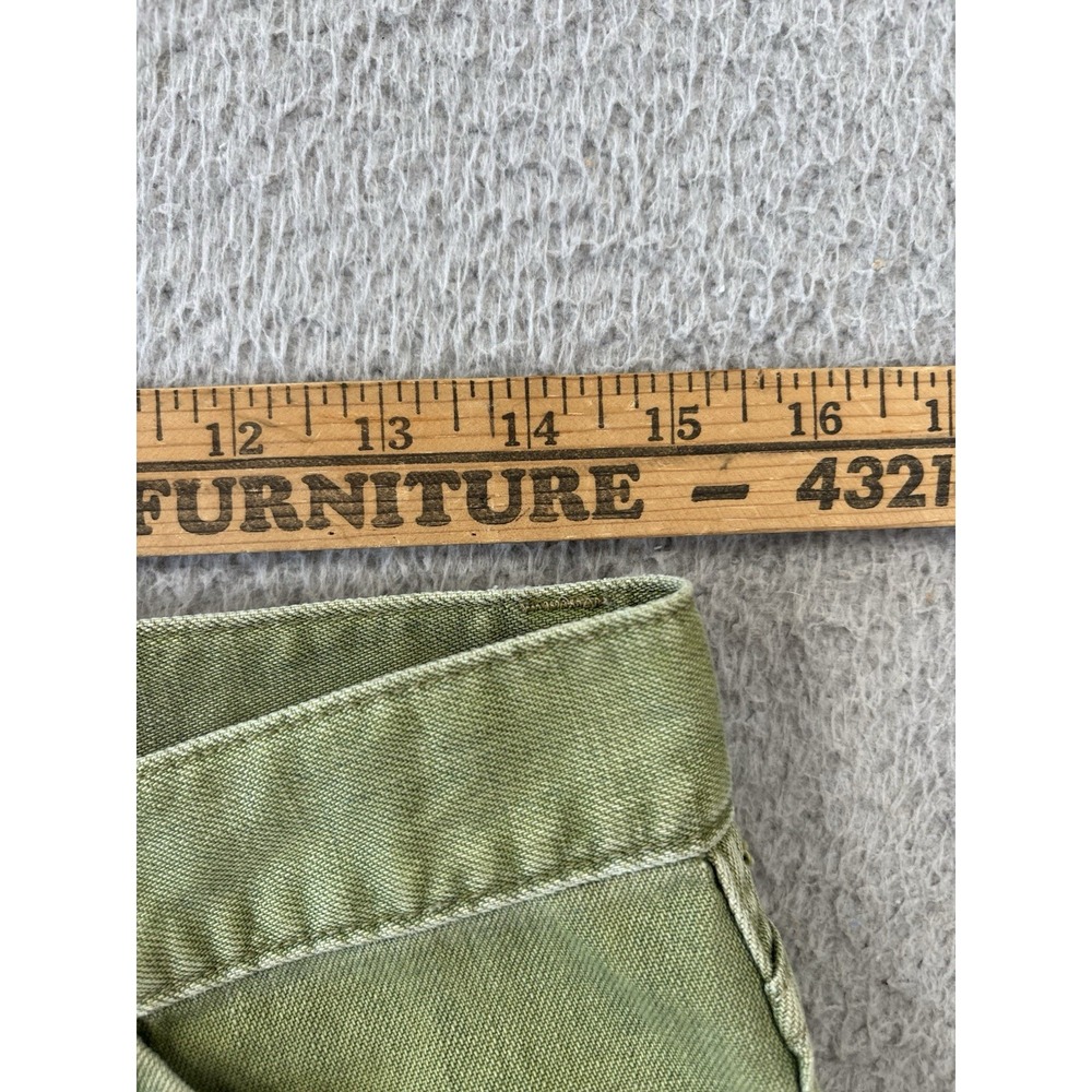 Vintage Gap ARMY Pants 31x30 Fits 30x28.5 Green Y2K Military Flap Pockets - Picture 8 of 15